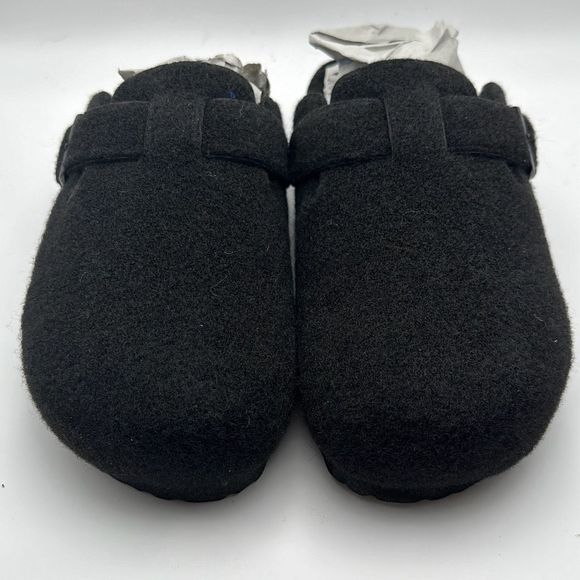 CUSHIONAIRE Womens Clog 7 BLACK WOOL - Picture 2 of 7